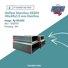 Hollow Stainless Steel SS304 40x40x1.5 mm Hairline 1