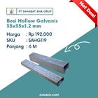 Besi Hollow Galvanis 35x35x1.2 mm Panjang 6 Meter 1