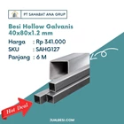 Besi Hollow Galvanis 40x80x1.2 mm 1