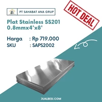 Plat Stainless Steel SS201 0.8mm x 4' x 8'