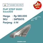 PLAT STRIP Stainless Steel SS201 5mm X 50 1