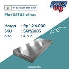 Plat Stainless SS304 1mm X 4' X 8' 1