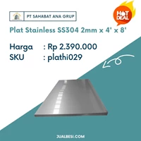 Plat Stainless SS304 2mm x 4' x 8'