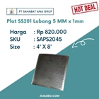  Plat Stainless SS201 Lubang 5 MM x 1mm 1