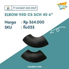 Elbow Connector 90D CS SCH 40 6" 1
