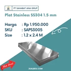 Plat Stainless SS304 1.5 mm 1