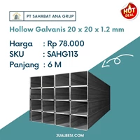 Besi Hollow Galvanis 20 x 20 x 1.2 mm