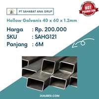 Besi Hollow Galvanis 40 x 60 x 1.2mm