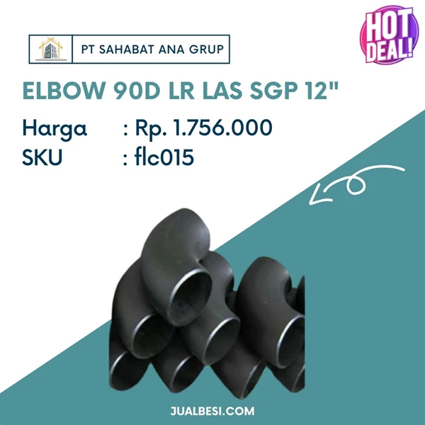 Elbow Carbon Steel 90D LR LAS SGP 12"