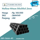 Besi Hollow Hitam 50 x 50 x 1.2mm 1