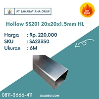 Besi Hollow SS201 20 x 20 x 1.5mm HL