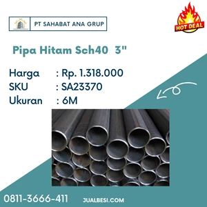 Black Sch4 0 3" Pipe