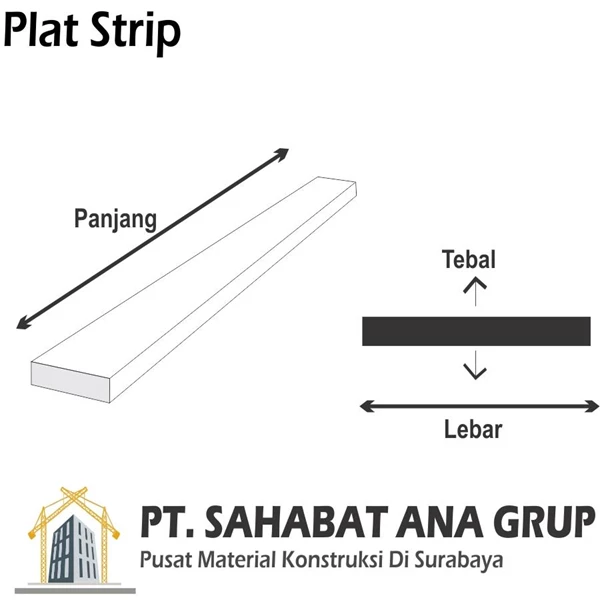 Plat Strip 4MM x 30 x 5.4M