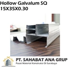 Hollow Galvalum SQ 15X35X0.30 1