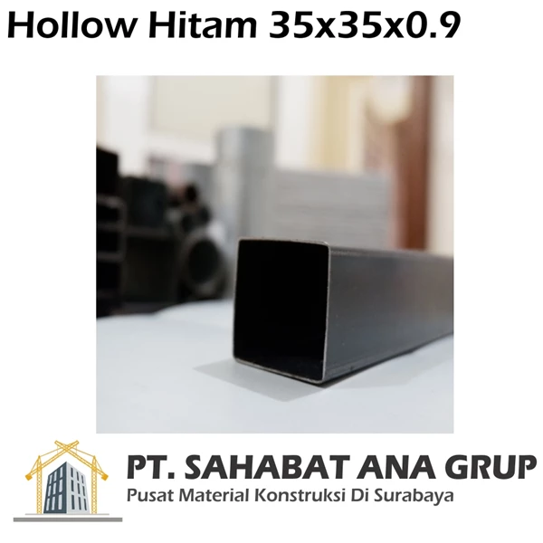 Hollow Hitam 35x35x0.9