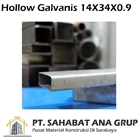 Hollow Galvanis 14X34X0.9 1