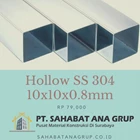 Hollow SS 304 10x10x0.8mm 1