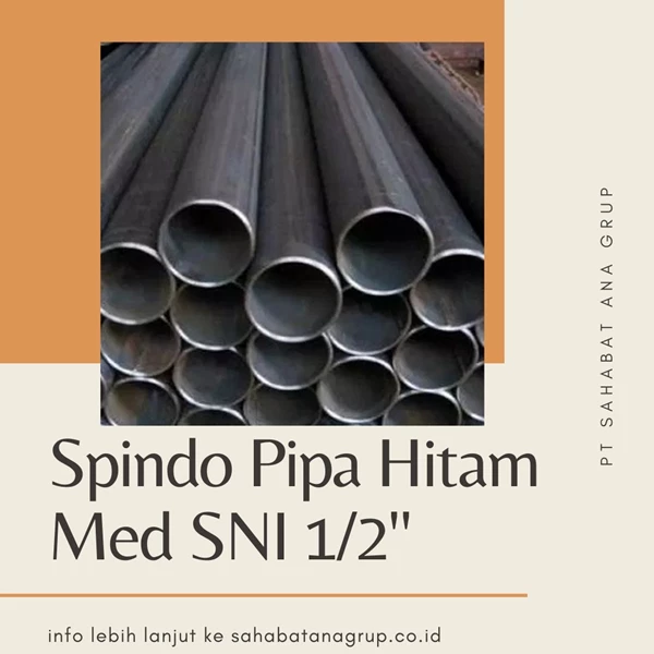 Spindo Black Iron Pipe Med SNI 1/2"