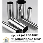 Pipa SS 304 2&quotx0.8mm 1