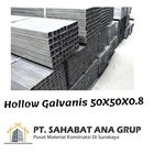 Hollow Galvanis 50X50X0.8 1