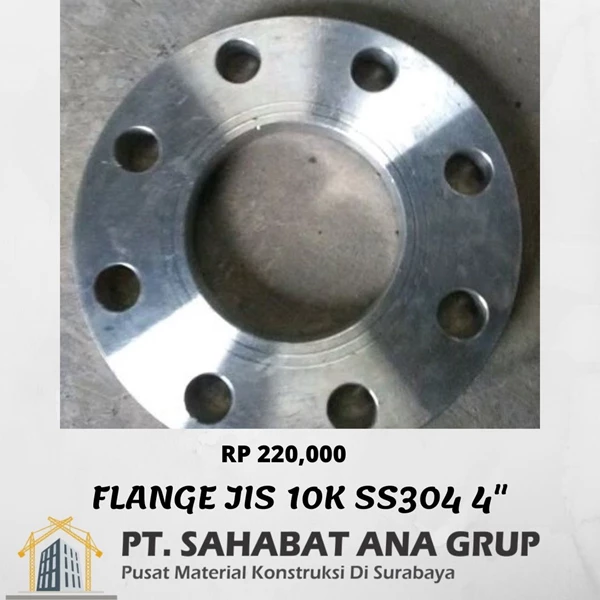 FLANGE JIS 10K Stainless Steel 304 4"