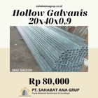 Hollow Galvanis 20x40x0.9 1