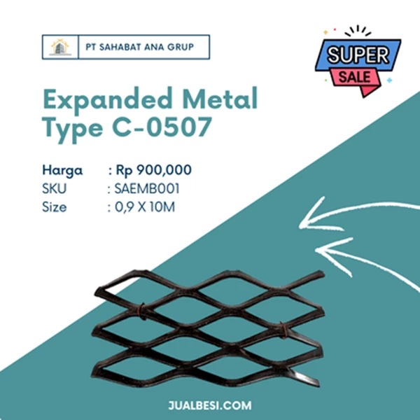 Expanded Metal Type C-0507 Baru