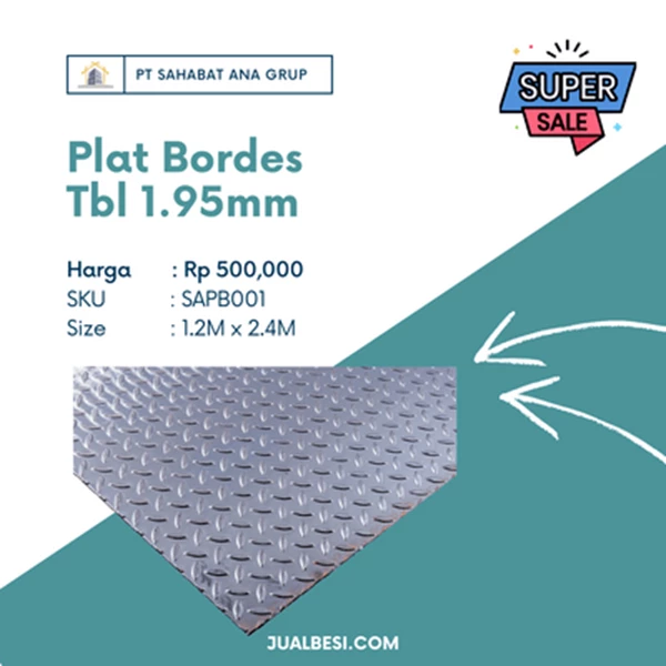 Bordes Plate Thickness 1.95mm Size 1.2M x 2.4M