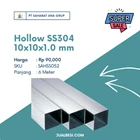 Hollow SS304 10x10x1.0 mm panjang 6 meter 1