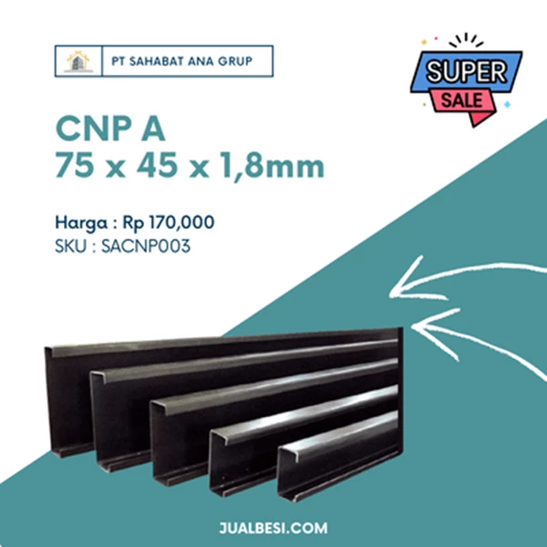 CNP A 75 x 45 x 1.8mm