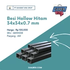 Besi Hollow Hitam 34x34x0.7 mm 1