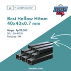 Besi Hollow Hitam 40x40x0.7 mm 1
